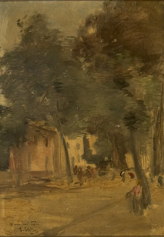 Street in a Village, by Antoine Vollon, oil, 1893