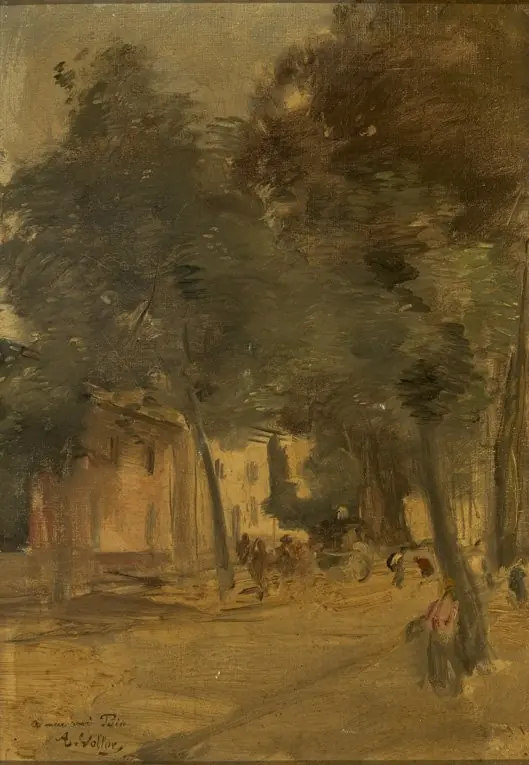 Street in a Village, by Antoine Vollon