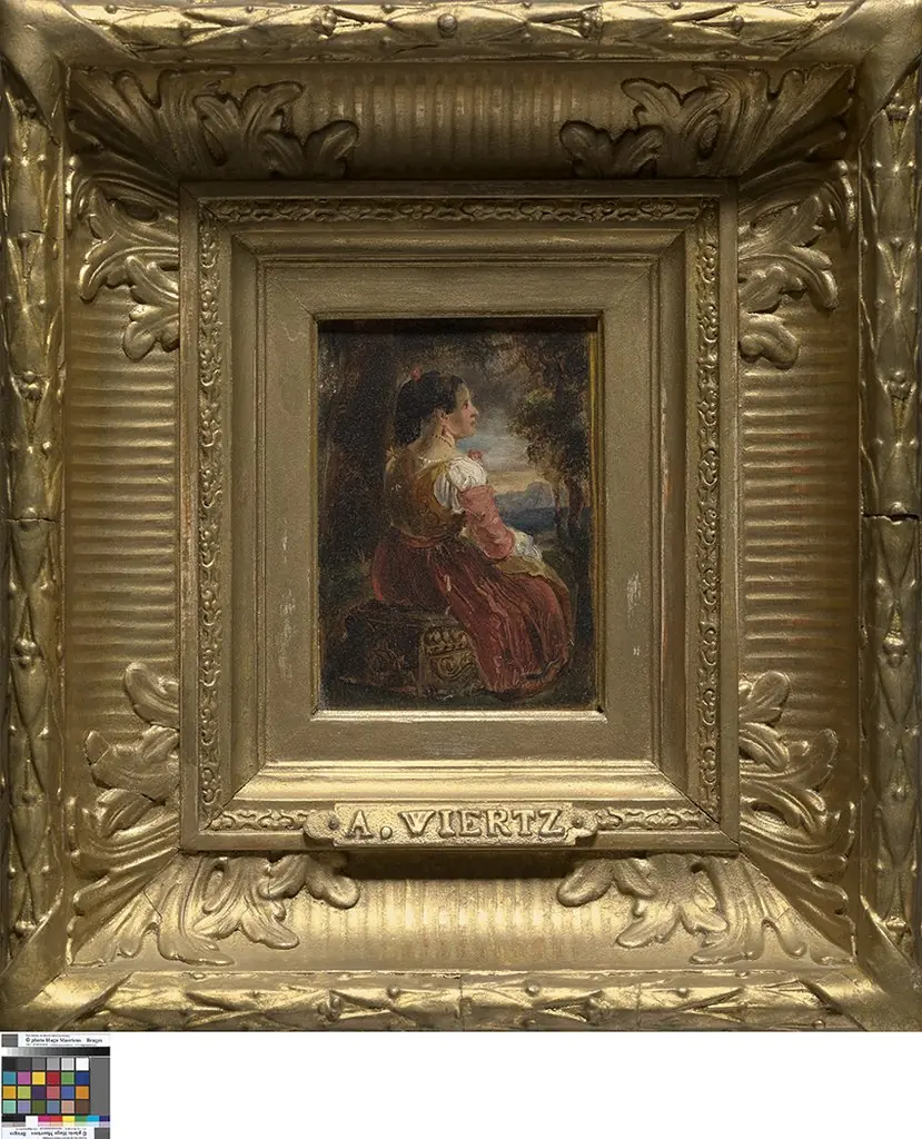 Italiaanse vrouw, by Antoine Wiertz