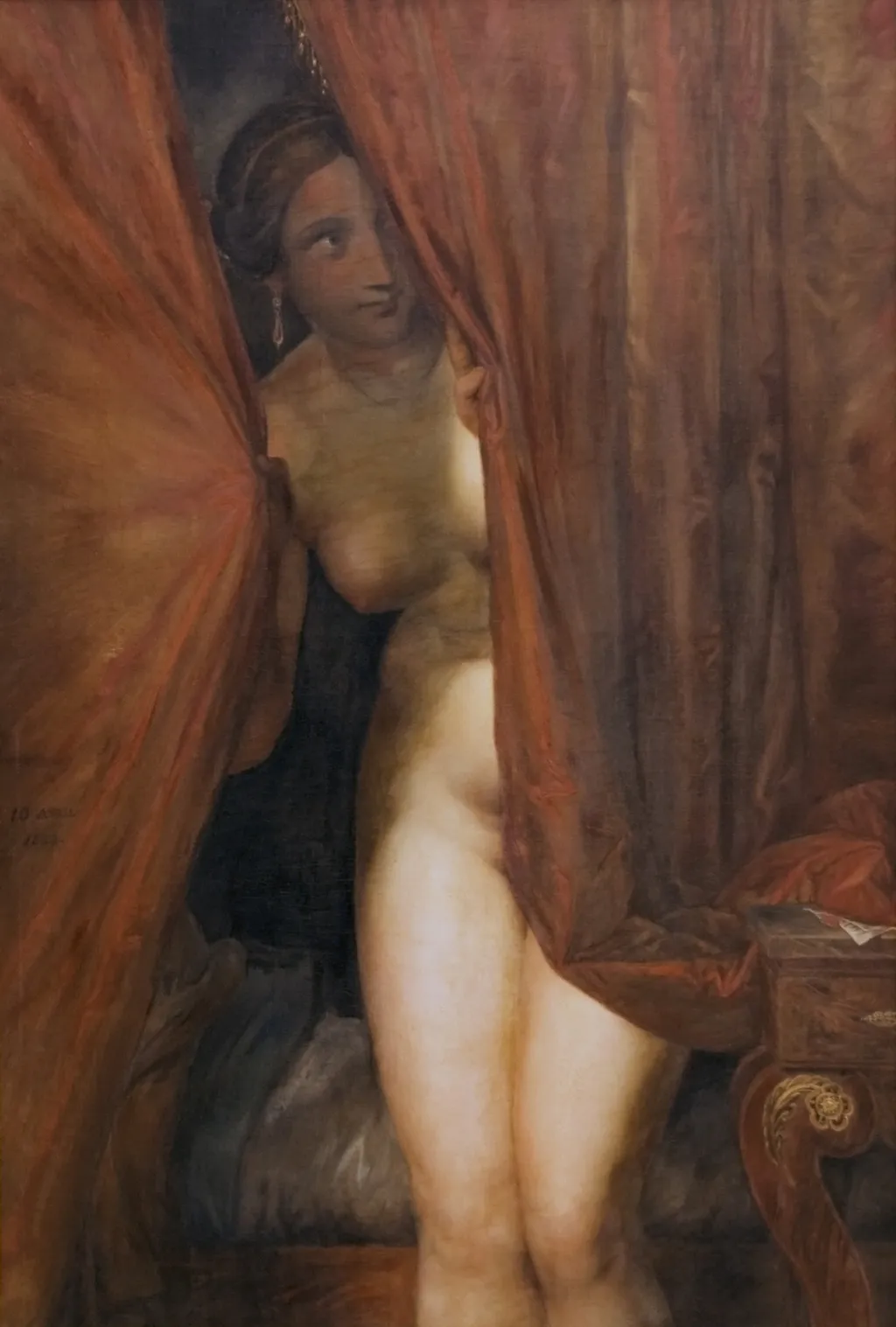 The wait, by Antoine Wiertz, oil, 1844