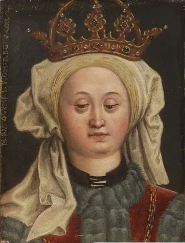 Agnes (Elisabeth) of Burgundy, 2nd wife of Rudolph I, by Anton Boys