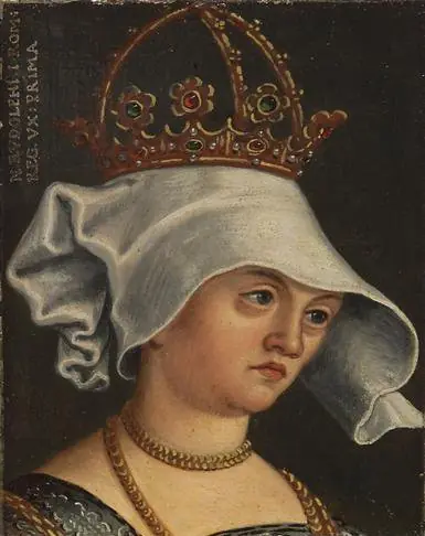 Anna (Gertrud) of Hohenburg, 1st wife of Rudolph I, by Anton Boys