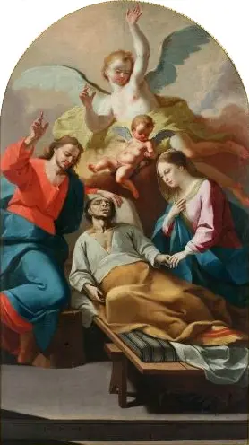 Death of Saint Joseph, by Anton Cebej