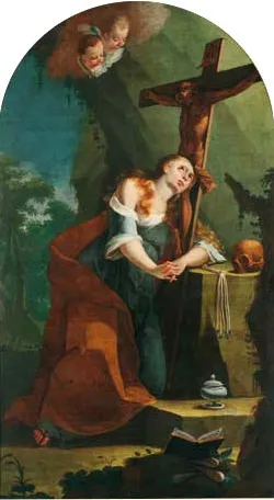 Mary Magdalene, by Anton Cebej, oil, 1770