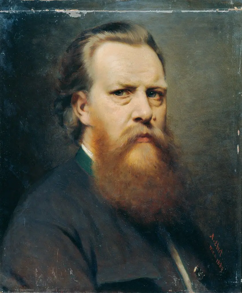 Selbstporträt, by Anton Ebert