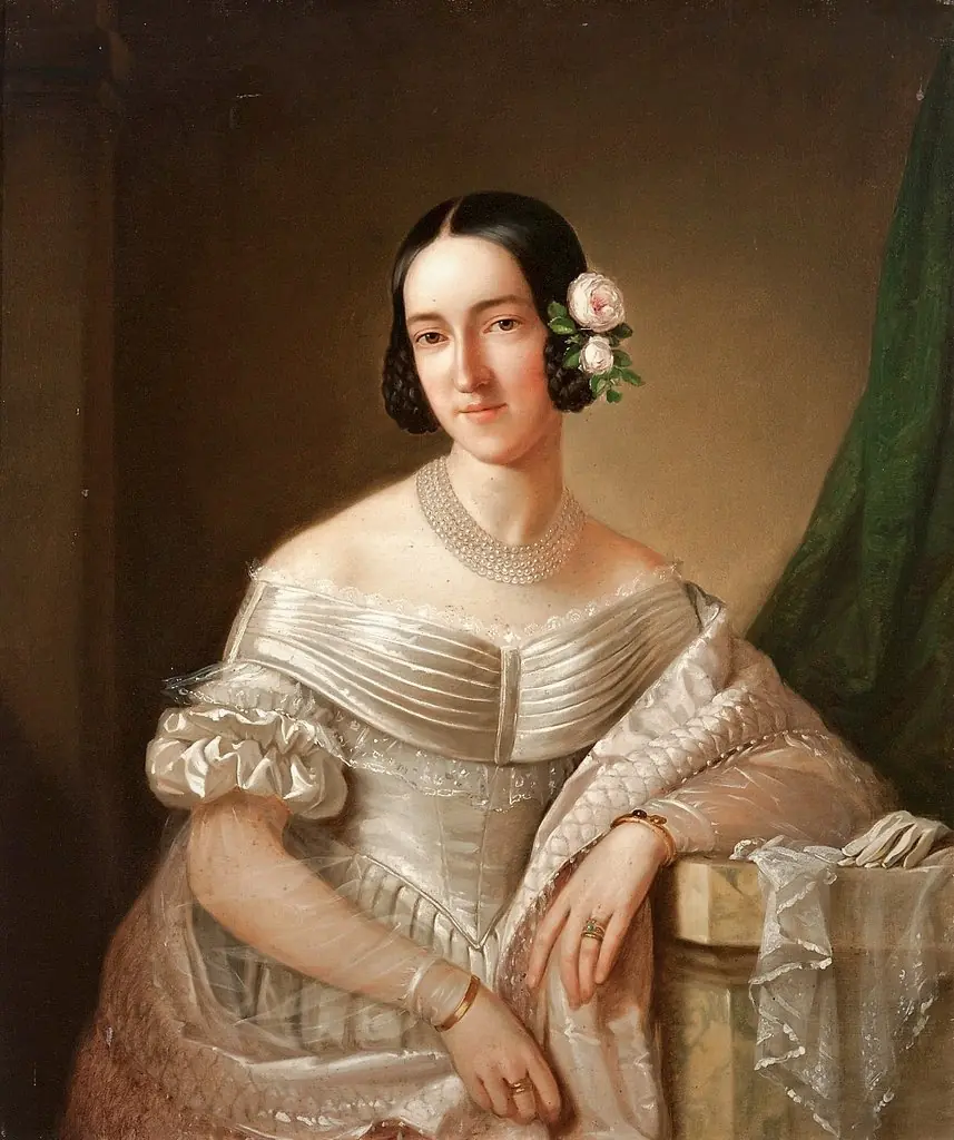 Portrait of Archduchess Hermine of Austria, by Anton Einsle