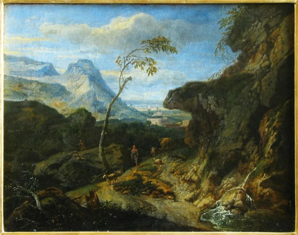 Peisaj cu stânci, by Anton Faistenberger