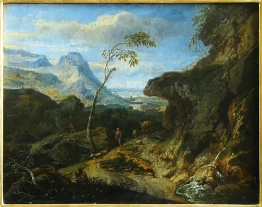Peisaj cu stânci, by Anton Faistenberger