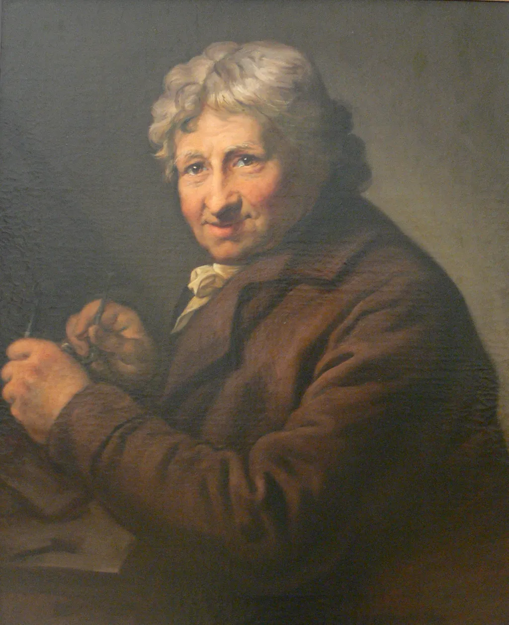 Daniel Nikolaus Chodowiecki, by Anton Graff, oil, 1800