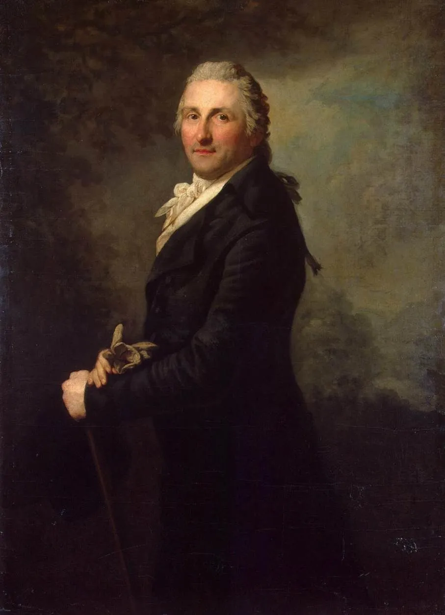 Portrait of Georg Leopold Goguel, by Anton Graff, oil, 1798