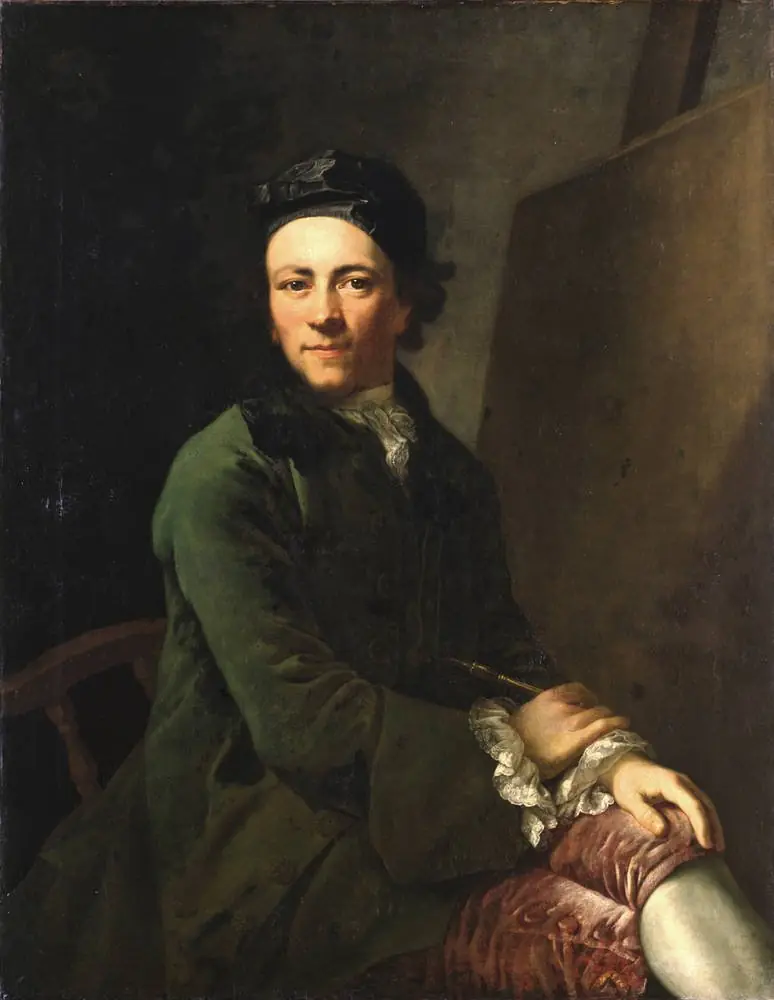 Youthful self-portrait, by Anton Graff
