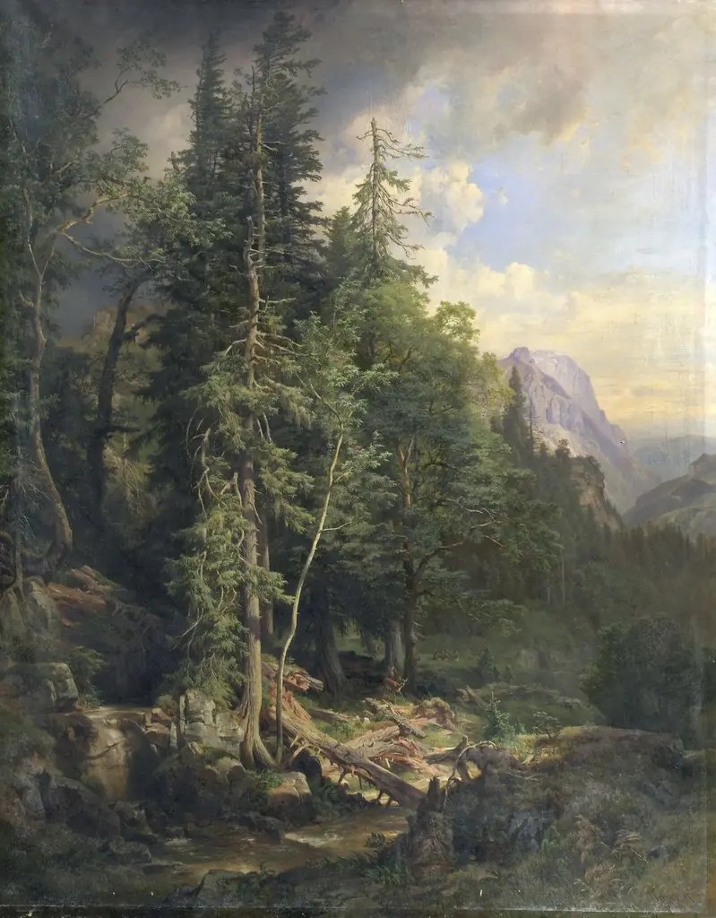 From the Styrian Mountain Forests near Neuberg, by Anton Hansch