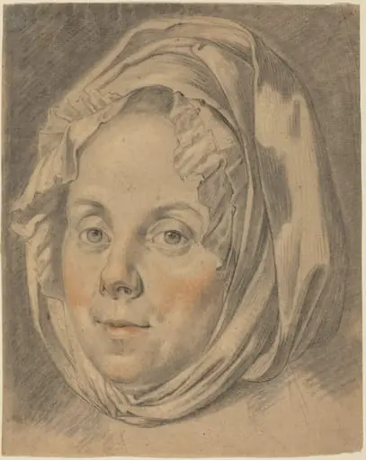 Head of a Matron, by Anton Johann Tischbein