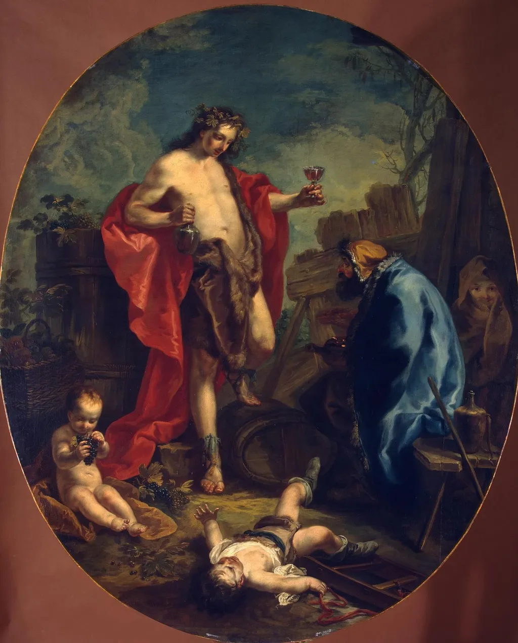Autumn and Winter, by Anton Kern, oil, 1747