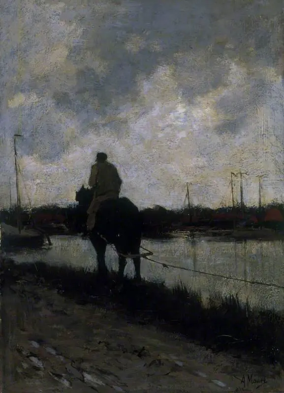 The Tow-path: No. 1, by Anton Mauve