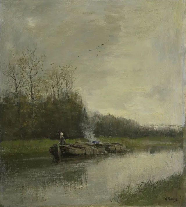 Towing canal. — Anton Mauve