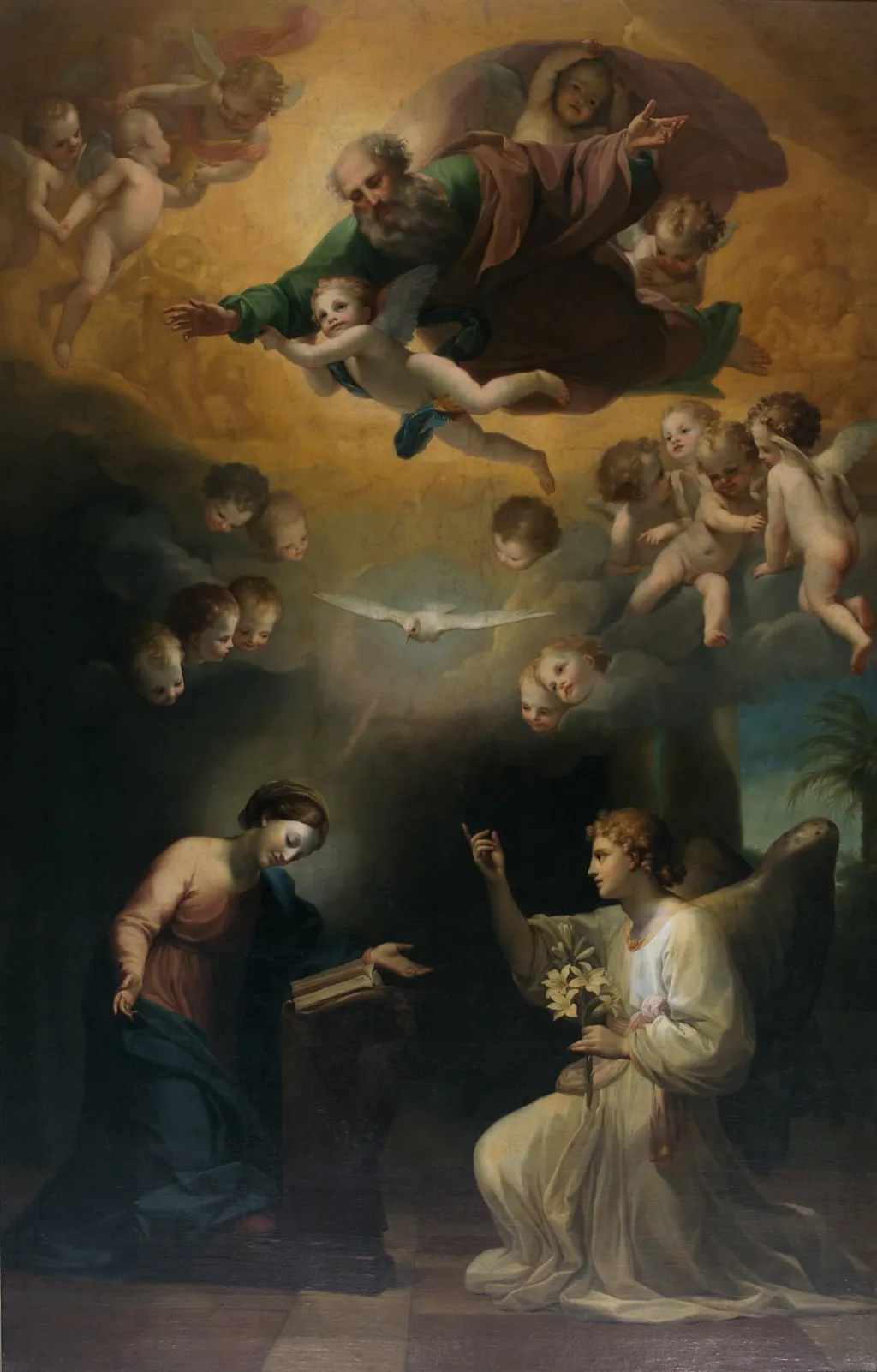 Annunciation to Mary, by Anton Raphael Mengs, unspecified, 1760