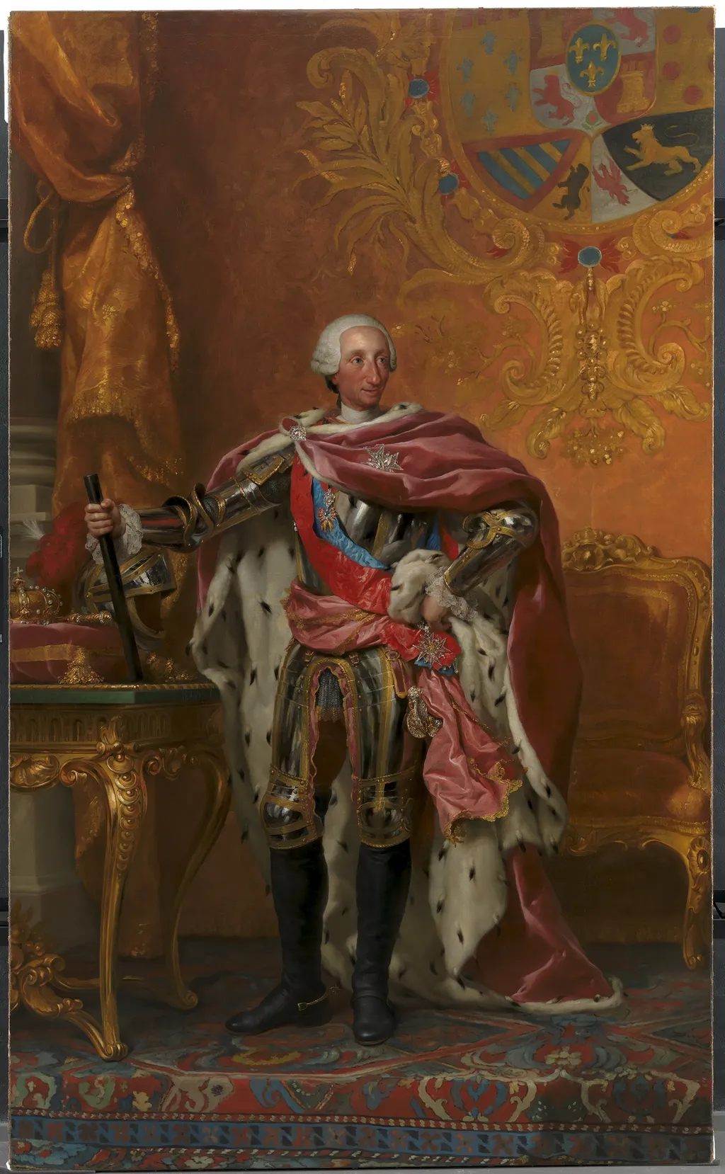 Portrait of King Charles III of Spain, by Anton Raphael Mengs, oil, 1765