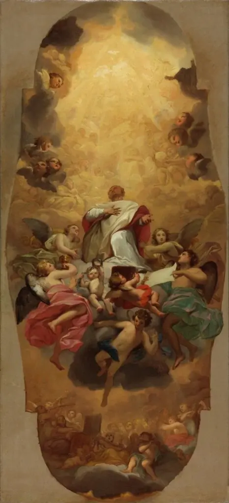 The Glory of St. Eusebius of Rome, by Anton Raphael Mengs