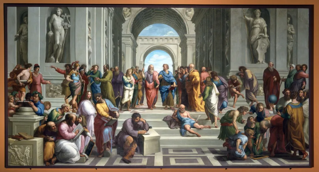 The School of Athens (after Raphael), by Anton Raphael Mengs, oil, 1754