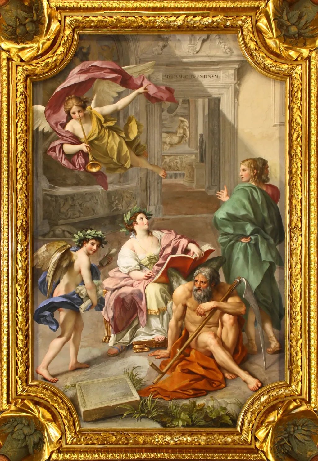 The Triumph of History over Time, by Anton Raphael Mengs, fresco, 1772