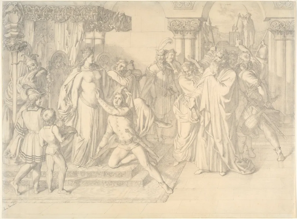 Singers' Contest on the Wartburg, by Anton Romako, 1853