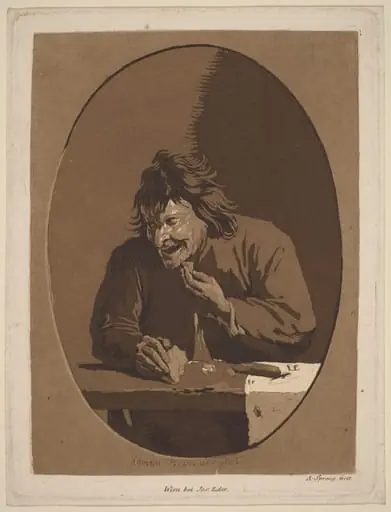 A Peasant Eating, by Anton Spreng