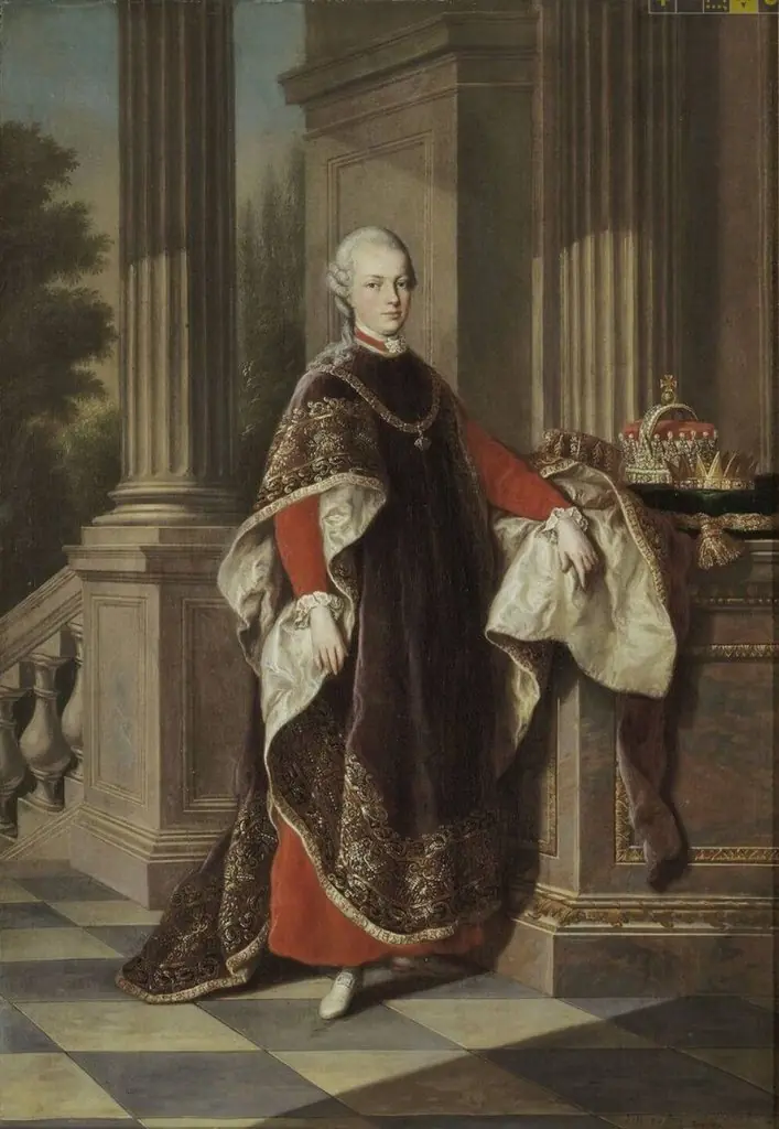 Kaiser Leopold II in Kleidung des Ritterordens vom Goldenen Vlies, by Anton von Maron