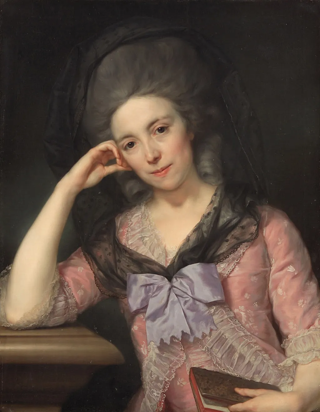 Portrait of Elisabeth Hervey, Countess of Bristol (1733-1800), by Anton von Maron, oil, 1790