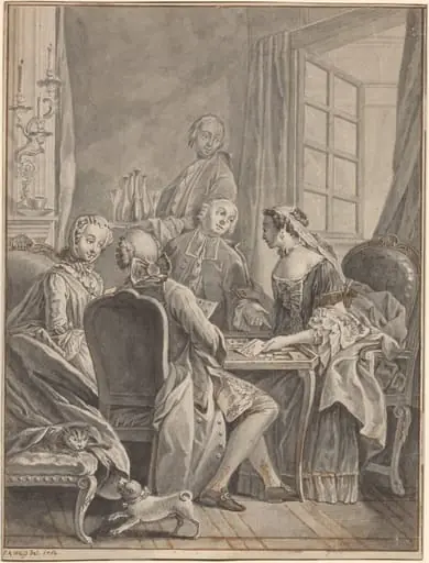 A Game of Cards [recto], by Anton Weiss