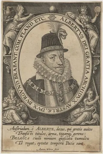 Albert VII, Archduke of Austria, by Anton Wierix