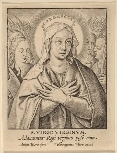 S. Virgo Virginum, by Anton Wierix