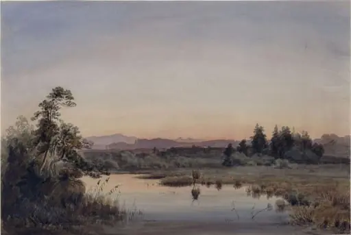 River scene, by Anton Zwengauer