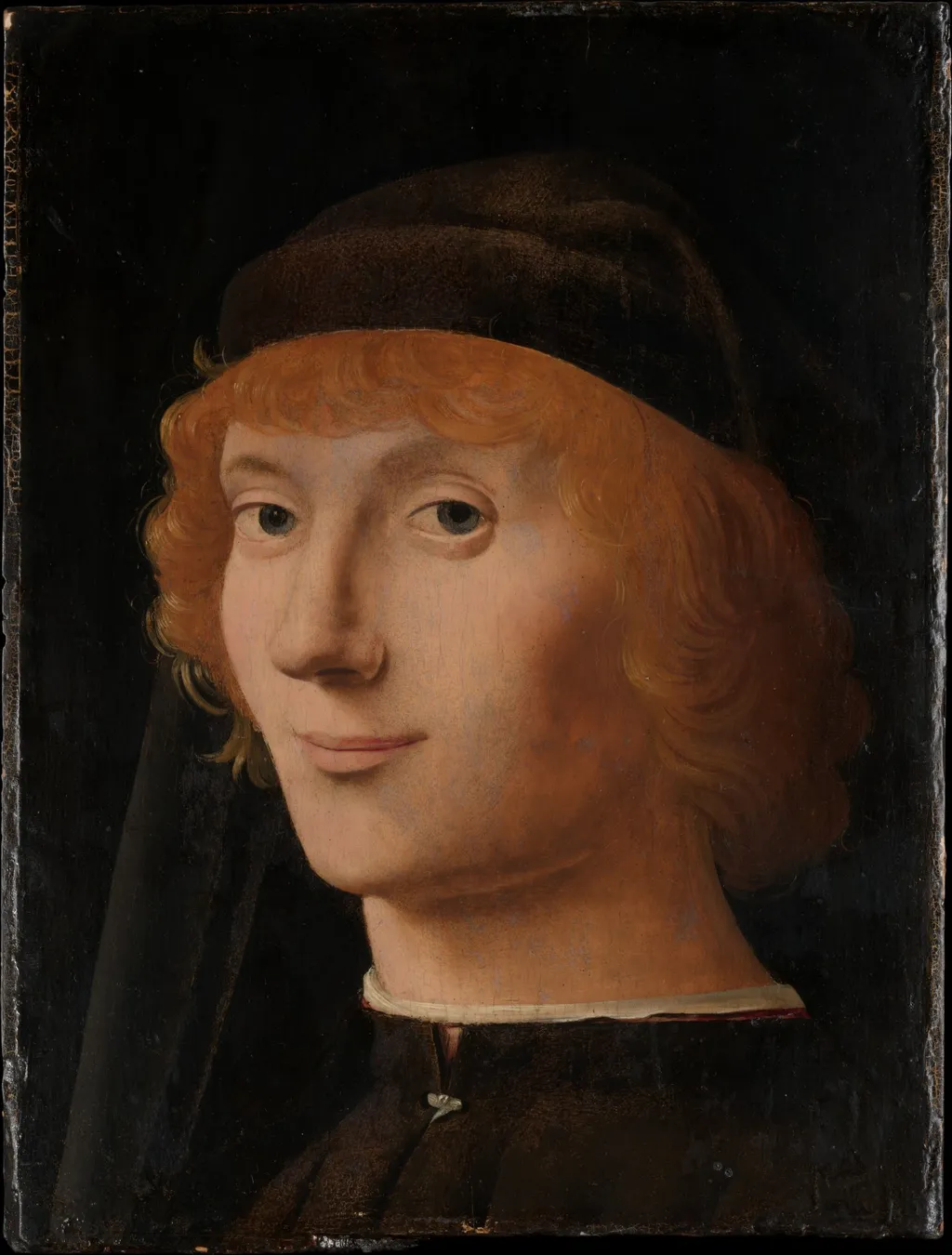 Portrait of a Young Man, by Antonello da Messina, oil, 1470