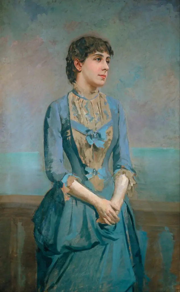 Portrait of Lluïsa Dulce i Tresserra, Marquise of Castellflorite, by Antoni Caba