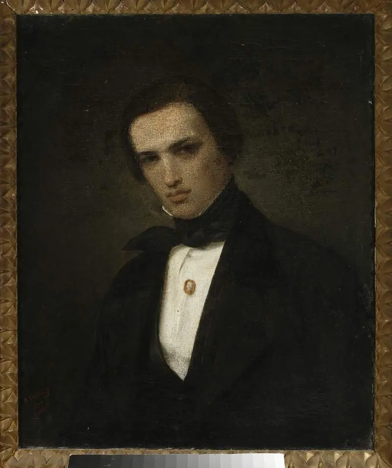 Portrait of a young man, by Antoni Kolberg