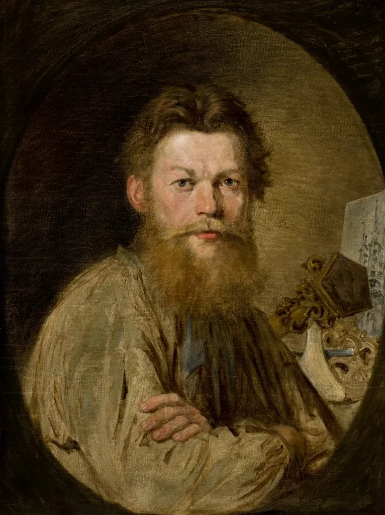 Portrait of Sculptor Kazimierz Wakulski, by Antoni Kozakiewicz