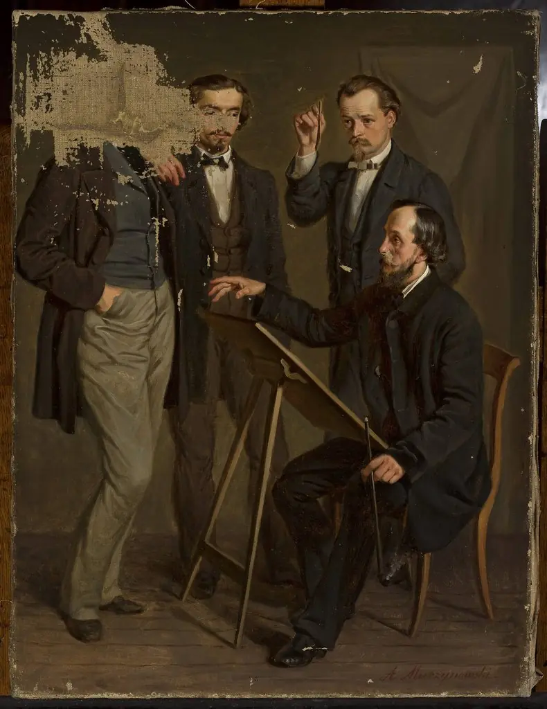 In the studio of Wojciech Gerson, by Antoni Murzynowski