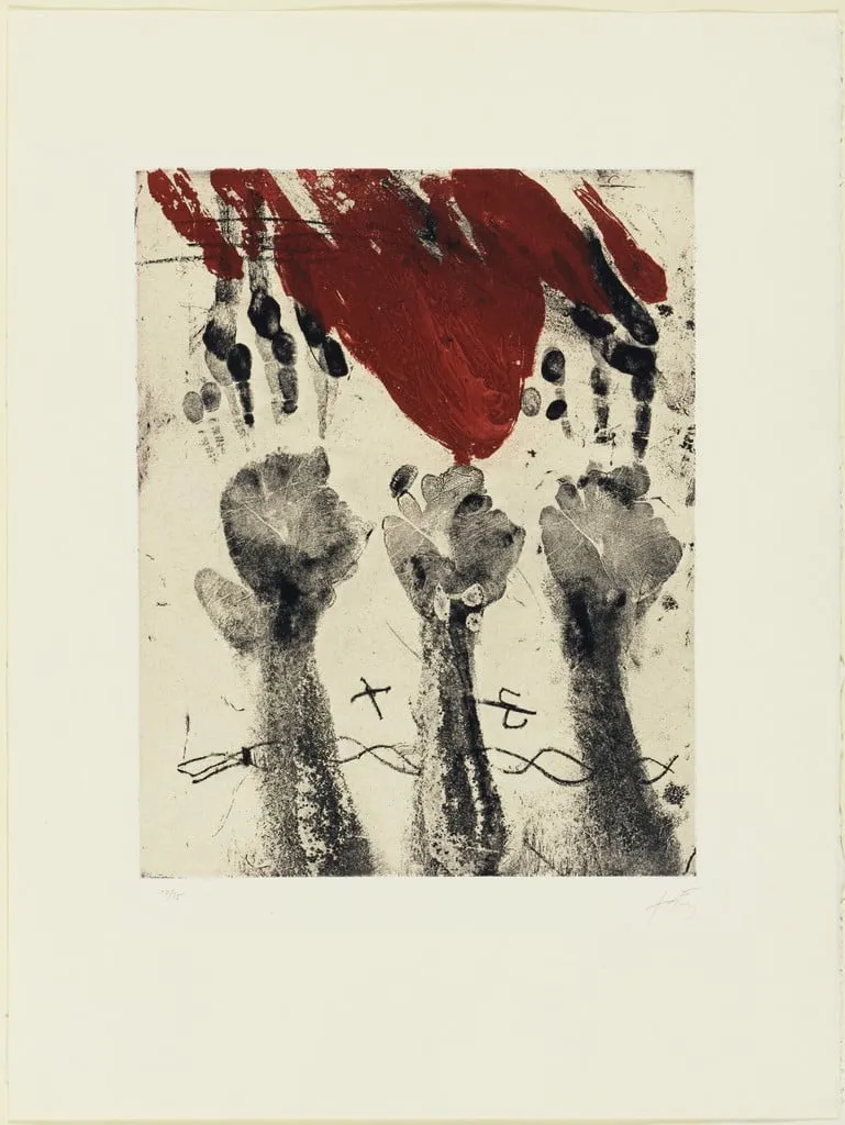 Untitled, by Antoni Tàpies, ink, 1969
