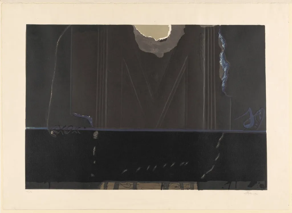 Untitled, by Antoni Tàpies, ink, 1960