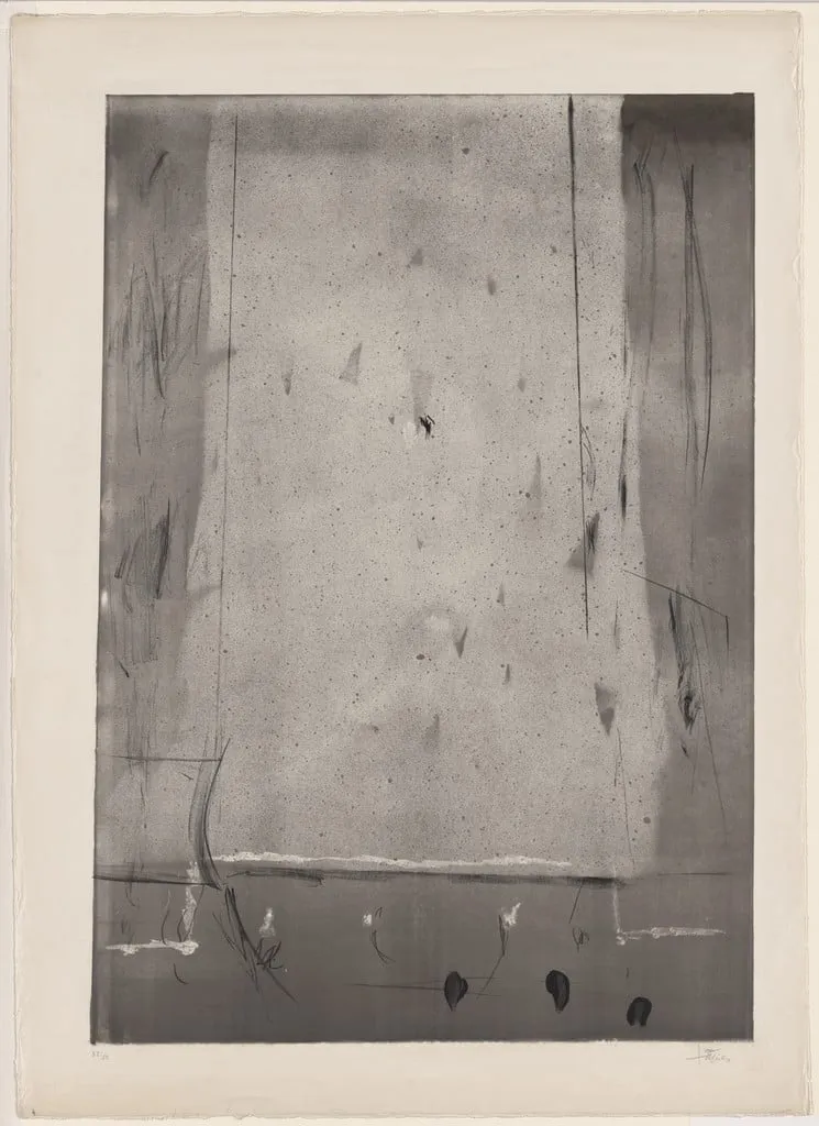 Untitled, by Antoni Tàpies, ink, 1959