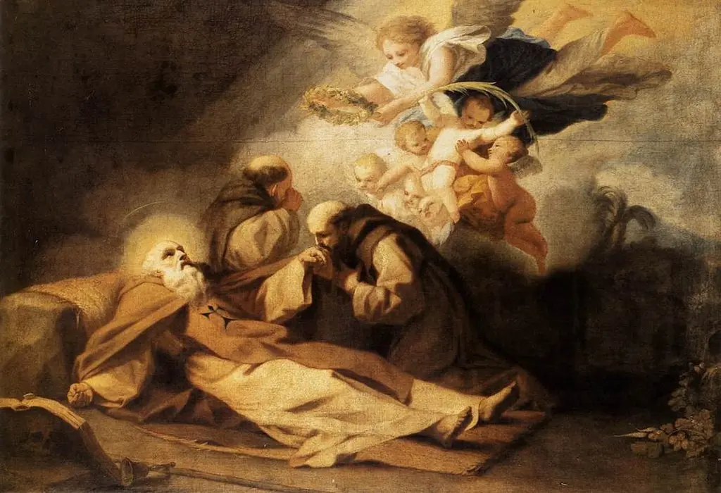 The Death of St Anthony the Hermit, by Antoni Viladomat i Manalt