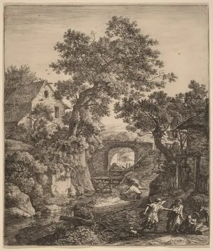 Landscape with the Circumcision of Moses' Son, by Antonie Waterloo