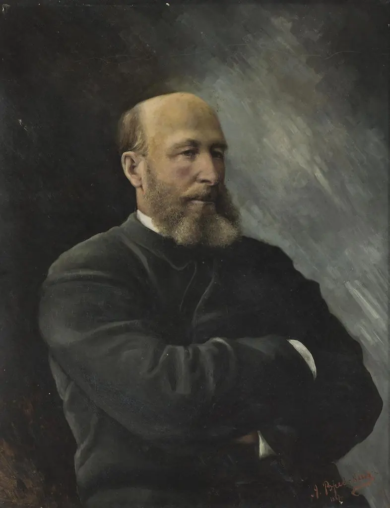 Portrait of A.M. Butlerov, by Antonina Rzhevskaya