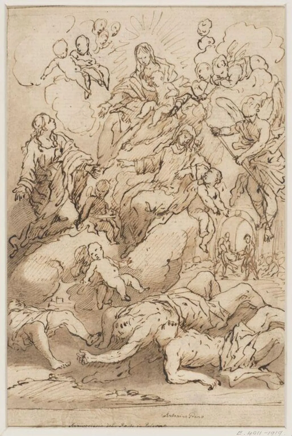 Anniversary of the Plague at Palermo, by Antonino Grano, 1906