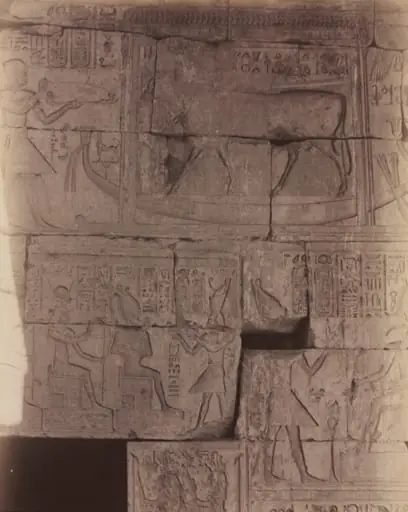 Deir el-Medineh, Sacred Barge, by Antonio Beato