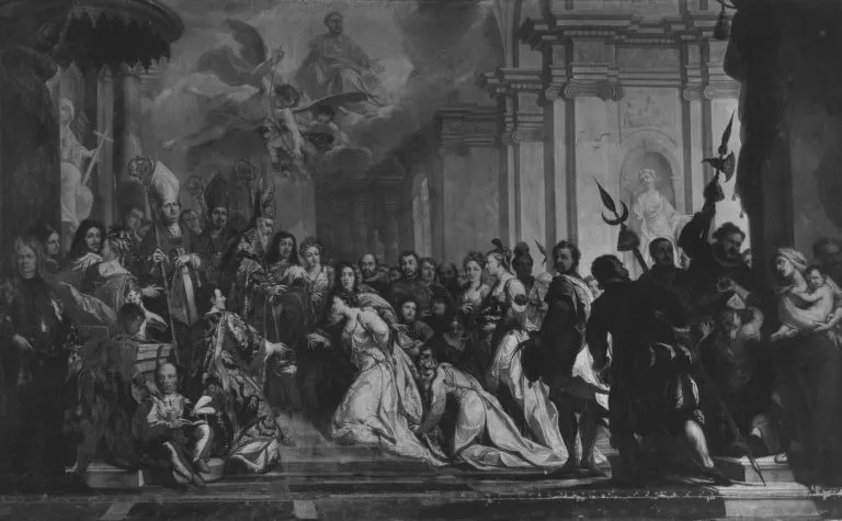 Trauung des Kurfürsten Johann Wilhelm von der Pfalz, by Antonio Bellucci, unspecified, 1696