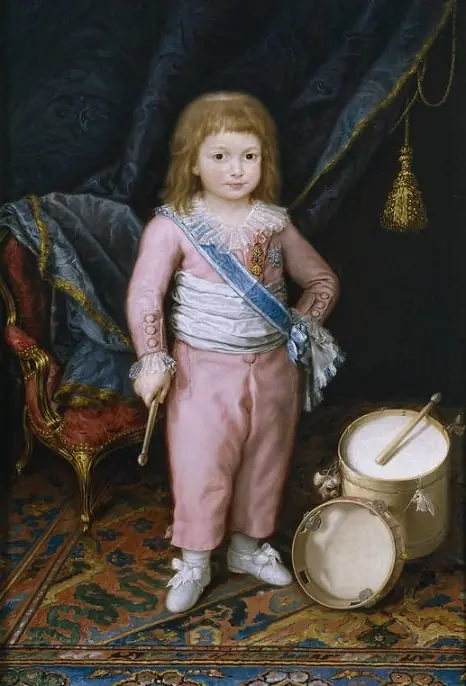 The Infante Carlos María of Bourbon with Drum and Tambourine, by Antonio Carnicero