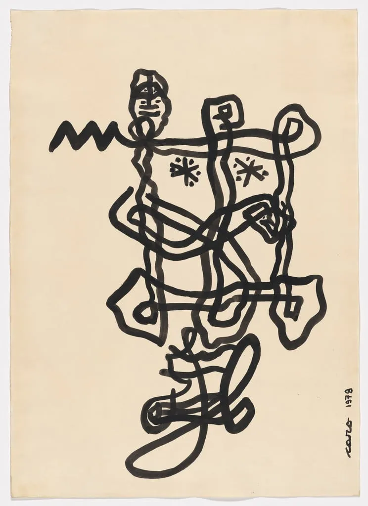 Untitled, by Antonio Caro, ink, 1978