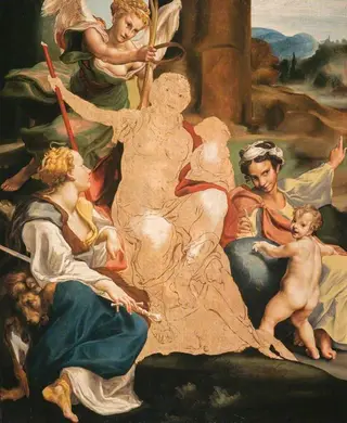 An Allegory of Virtue (unfinished), by Antonio da Correggio